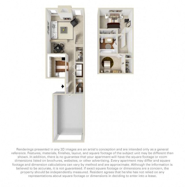 The Woodlands 2 bed townhome